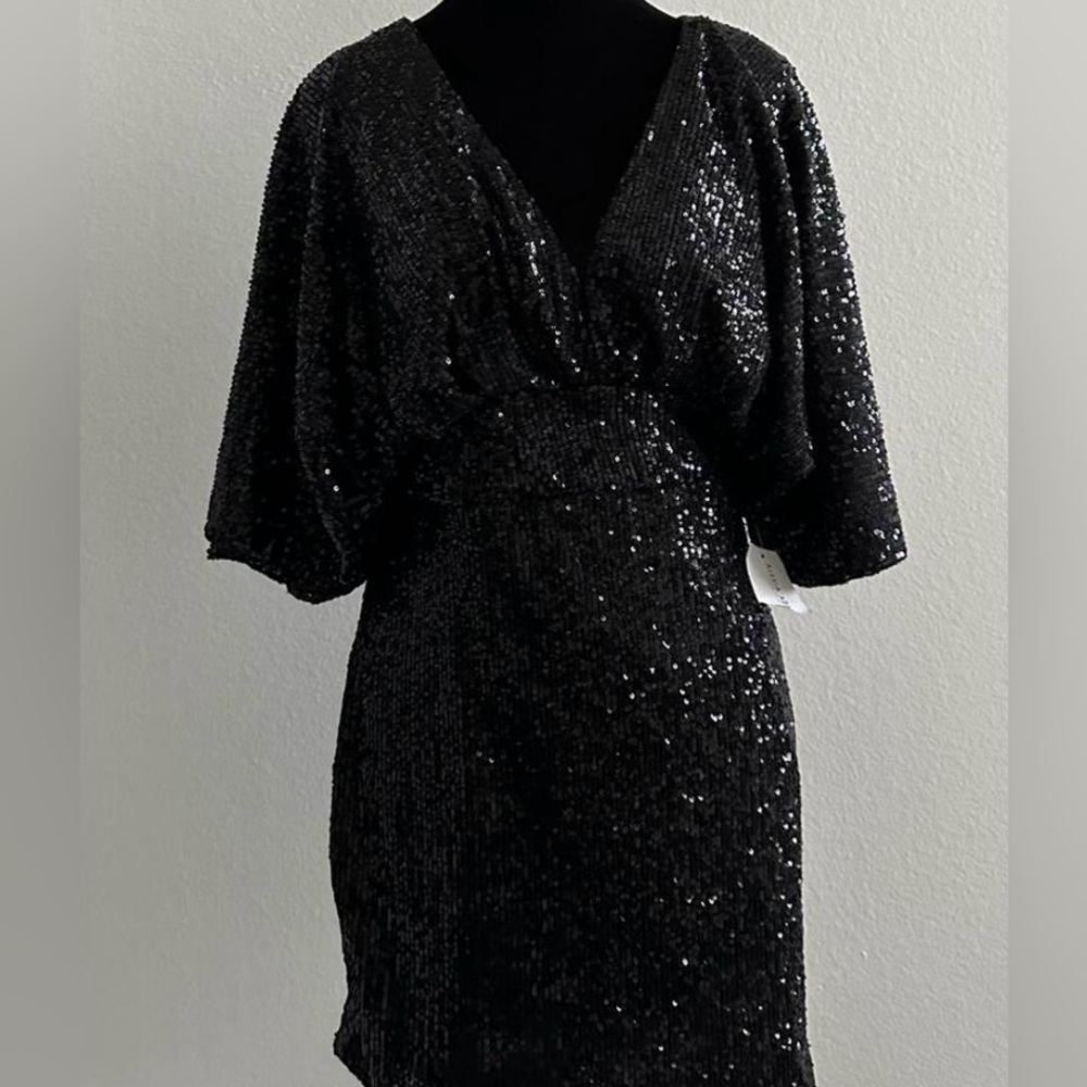 Alexia Admor black sequin dress